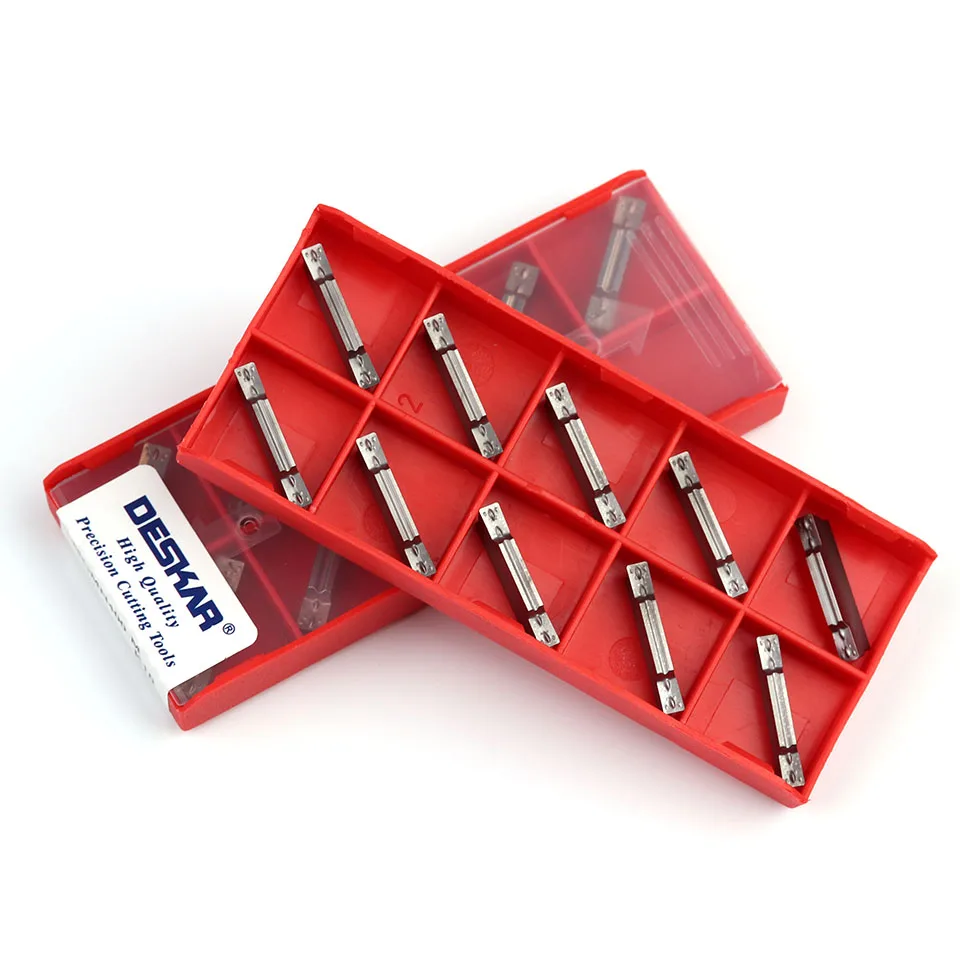 DESKAR 100% MGMN150 MGMN200 MGMN250 G MGMN300 MGMN400 MGMN500 M K10 كربيد شفرة تحول المخرطة باستخدام الحساب الآلي أداة للألومنيوم
