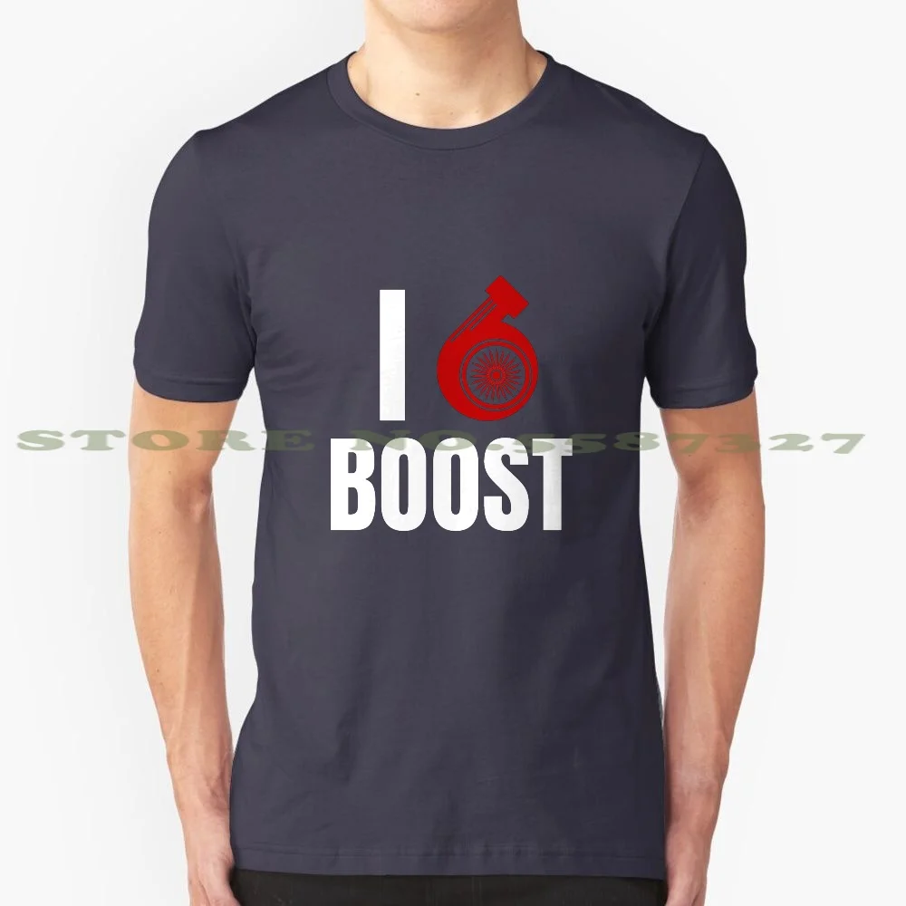 I Love Boost Turbocharger Car 100% Cotton T-Shirt Car Tuning Turbo Motorsport Race Spool Boost Love Mechanic Gearhead Workshop