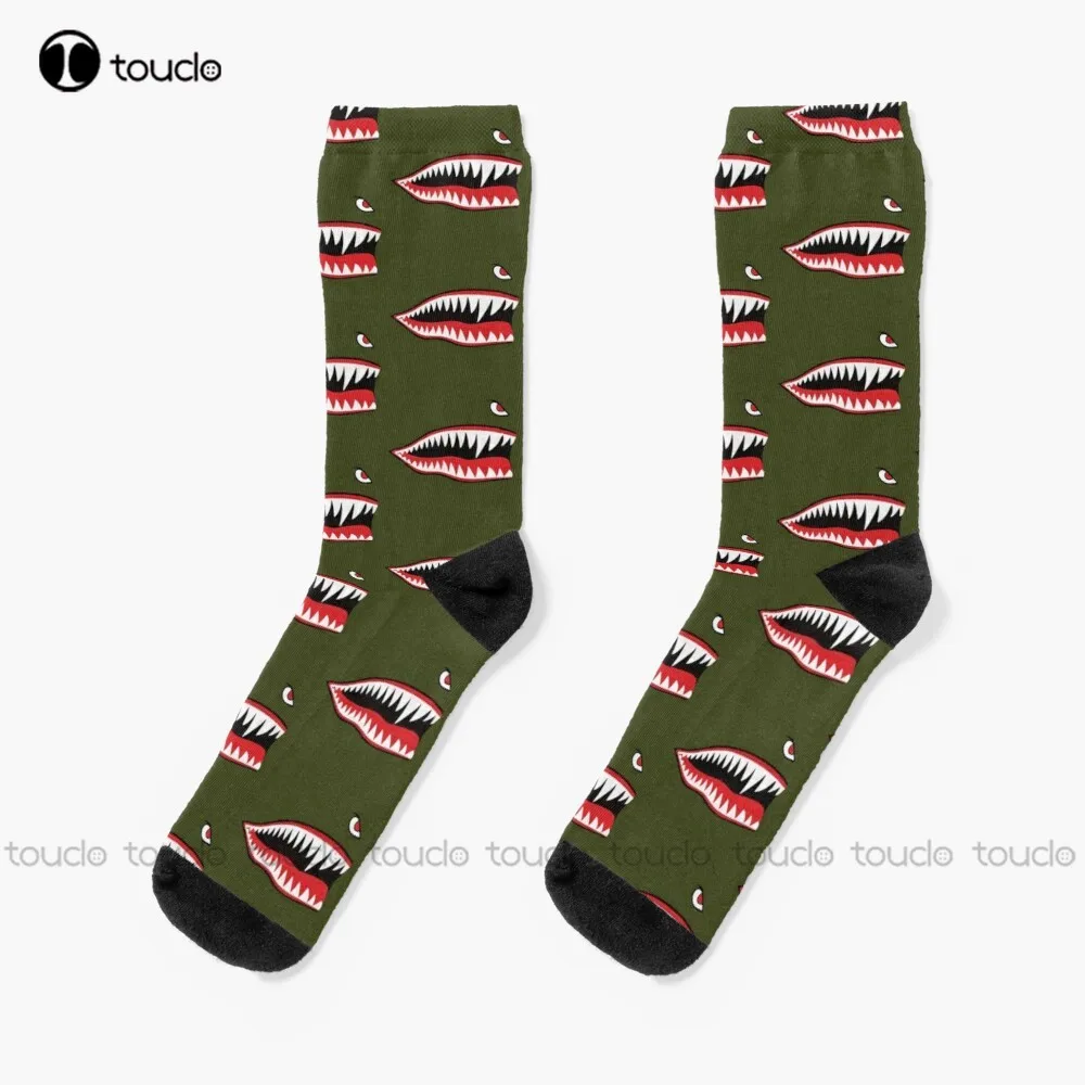 

Flying Tigers Nose Warhawk Warhawk Ww2 Aircraft Aviation Socks Pink Softball Socks Christmas Fashion New Year Gift Thanksgiving