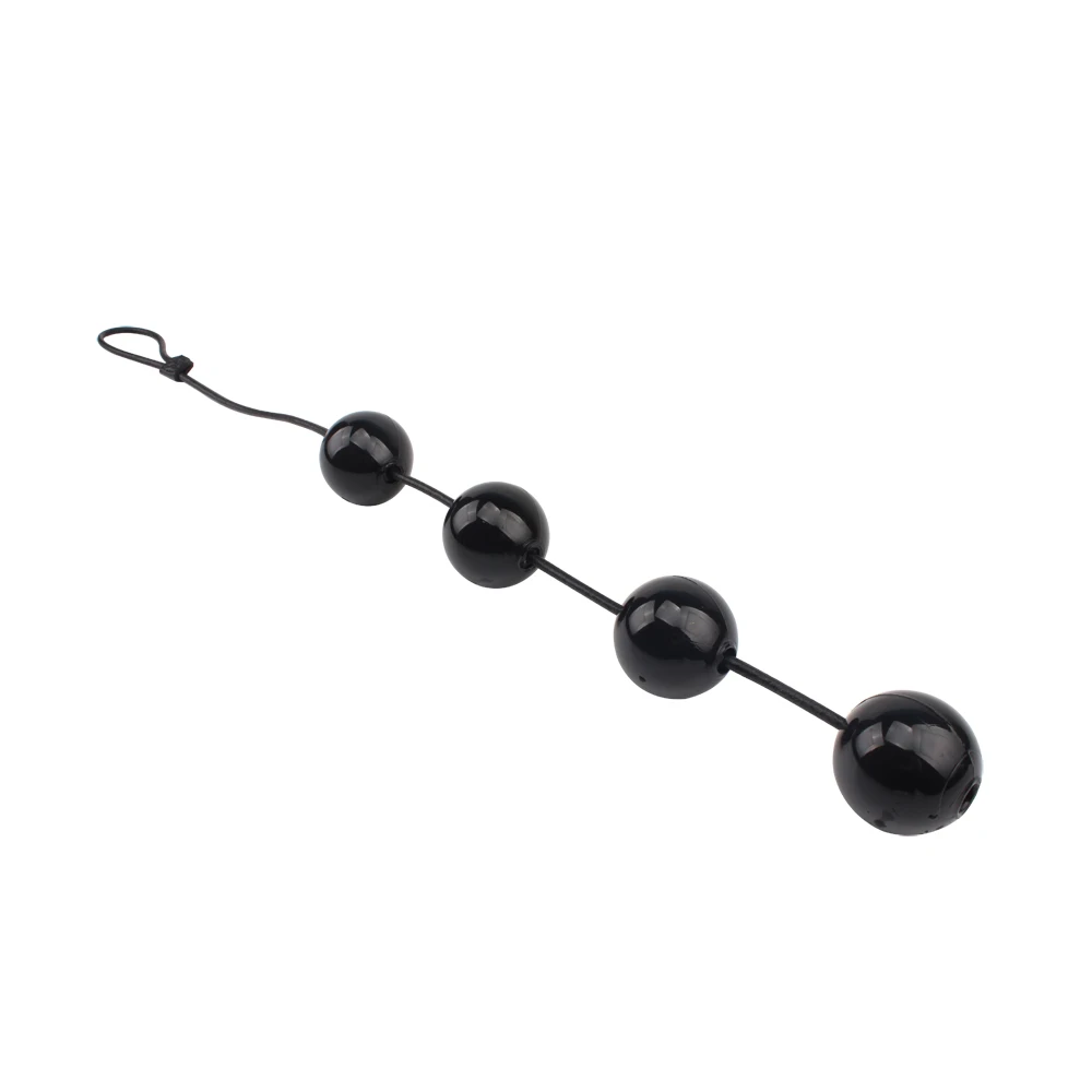 Big Black Anal Plugs Ball Anus Beads Vagina Ball Stimulator large 4cm Anal 4 Balls Sex Toys Adult Product Prostate Massager