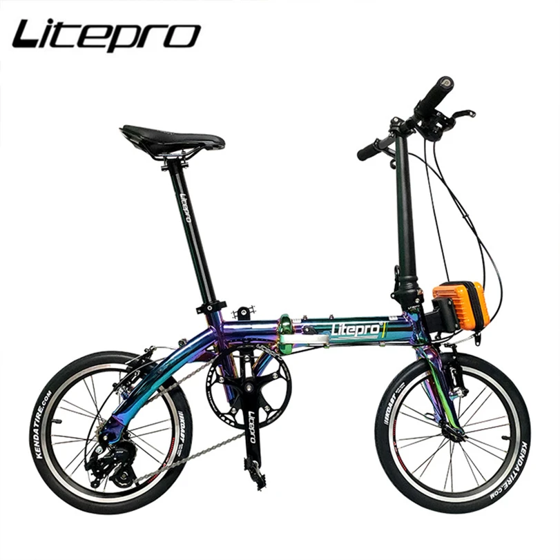 Litepro Folding Bicycle 14/16 Inch Aluminum Alloy Super Light Colorful Bike Outer Three-Speed Outer Five-Speed Gear