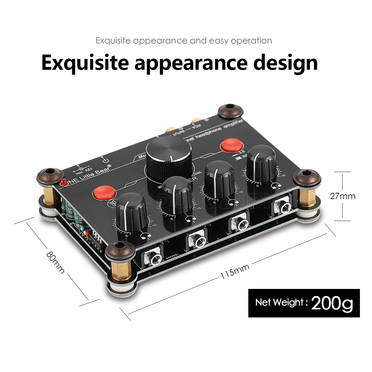 

P14 Four Ways Recording Studio Earphone Amplifier Four-channel Lug Distributor Ear Amplifier Distributor