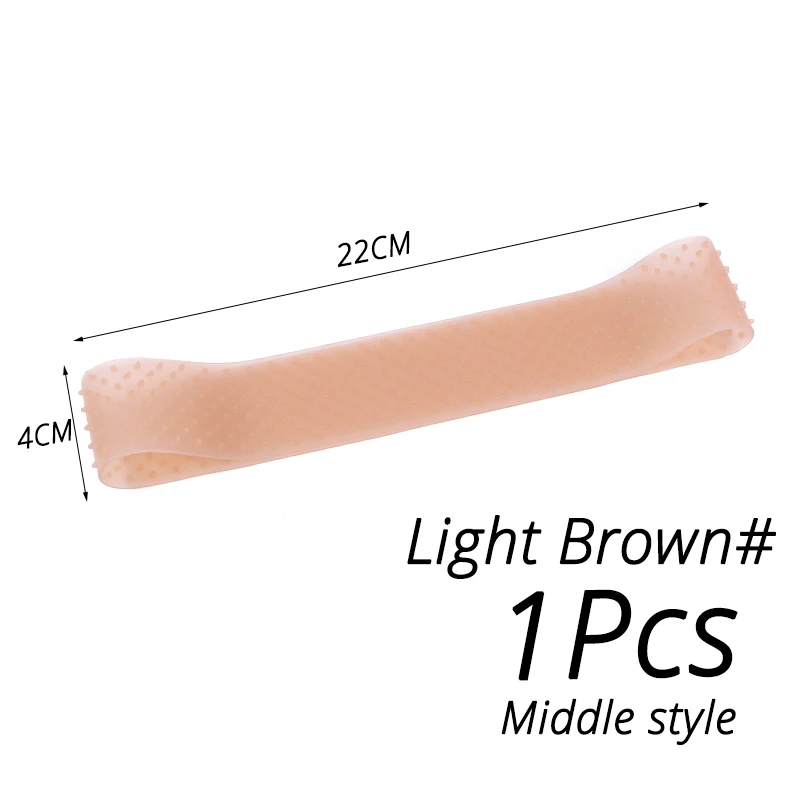 Silikon-Perückenband, elastischer Perückengriff, braun, transparent, schwarz, Stirnband zur Fixierung von Perücken, beiges Haarband ohne Gel oder Kleber, rutschfest