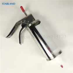 Stainless Steel Manual Sauce Filler Jam Sauce Gun Spanish Churros Filling Tool With Bottle Barrel