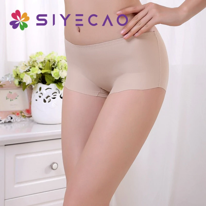 Sexy Women Soft Seamless Safety Short Pants Summer Under Skirt Shorts Comfortable Ice Silk Breathable Short Tights For Girl