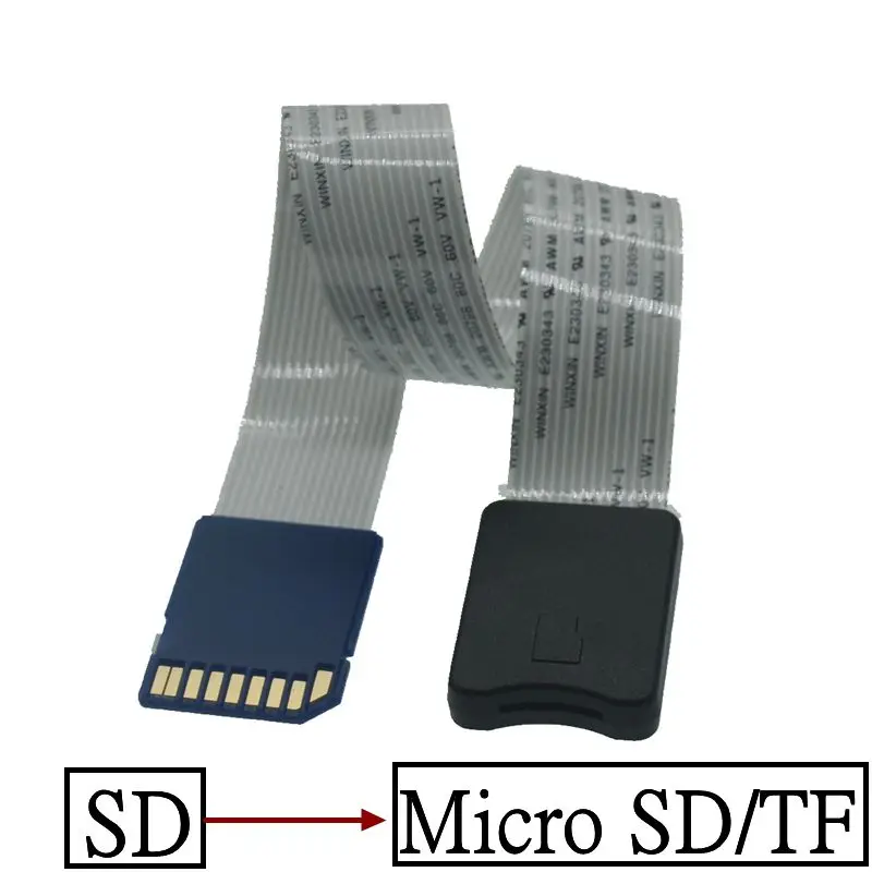 SD Card Female To TF Micro SD Male SD To SD/TF To TF Flexible Card Extension Cable Extender Adapter Reader Drop Ship 10CM-60CM