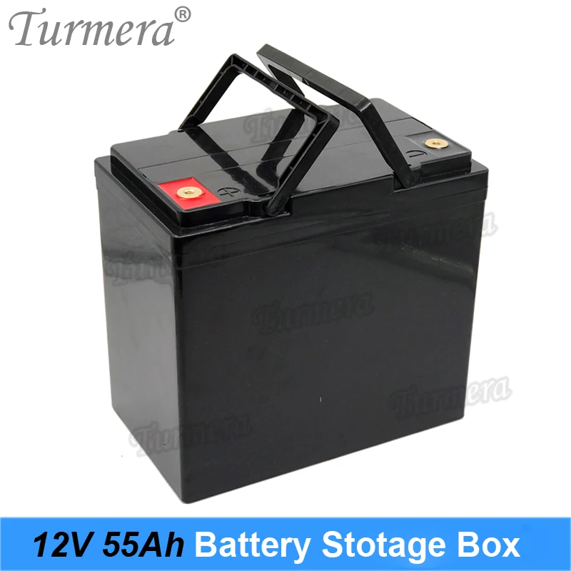 Turmera 12V Battery Storage Box for 3.2V Lifepo4 Battery Use Can Build 55Ah to 120Ah for Solar System Uninterrupted Power Supply