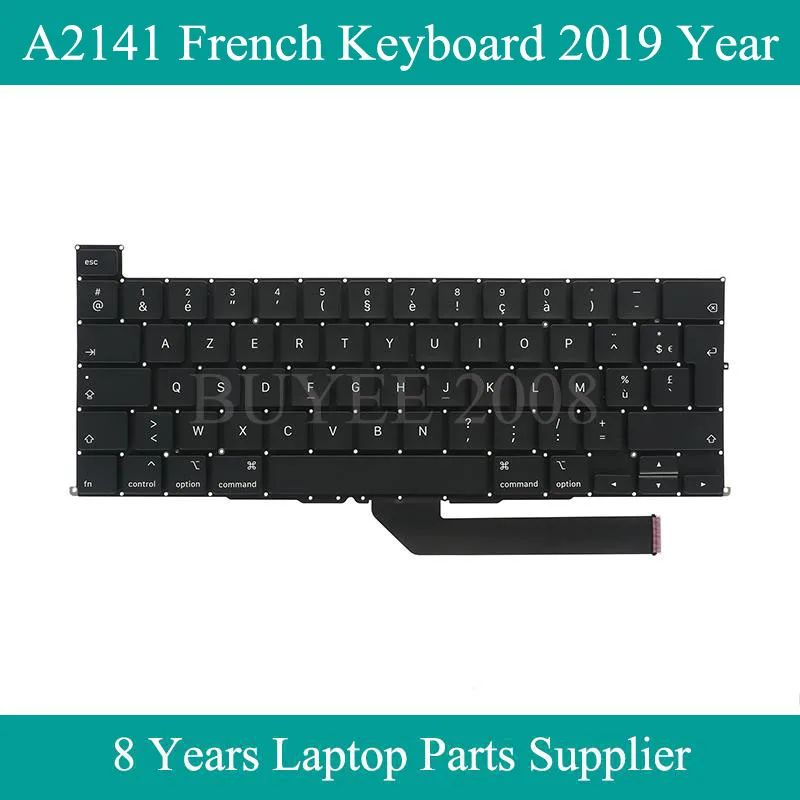 

Original New FR Layout A2141 French Keyboard Late 2019 Year For Macbook Pro 16" Azerty A2141 Keyboard Replacement