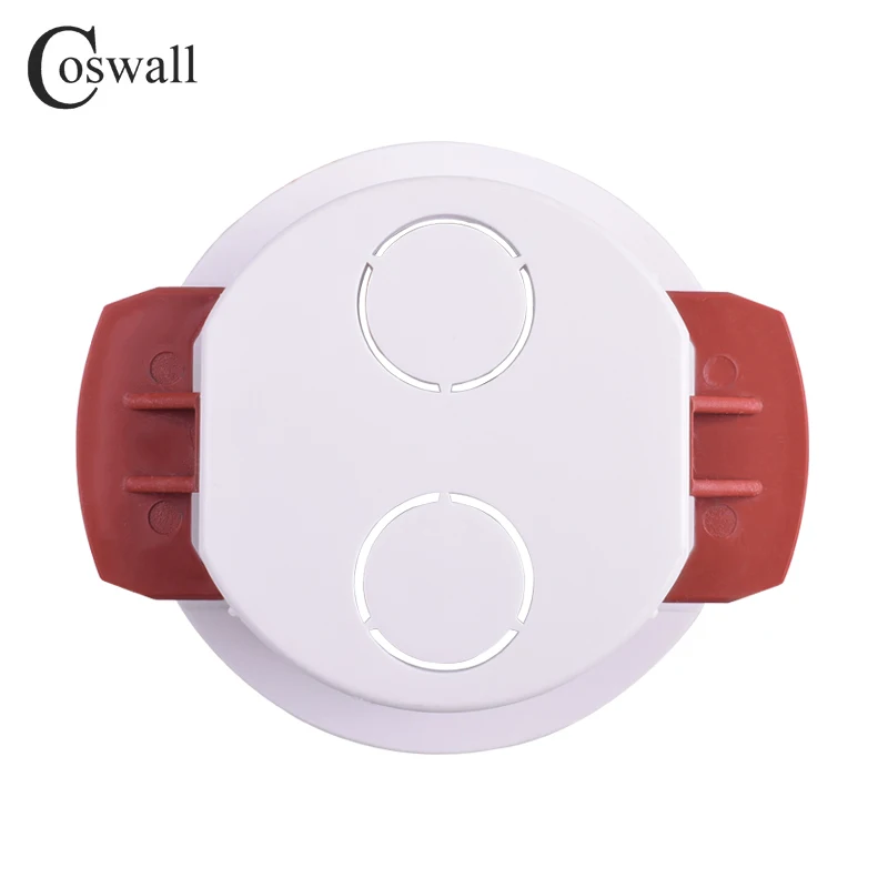 Coswall Round Dry Lining Box For Gypsum Board / Drywall / Plasterboad 50mm Installation Distance 32mm Depth