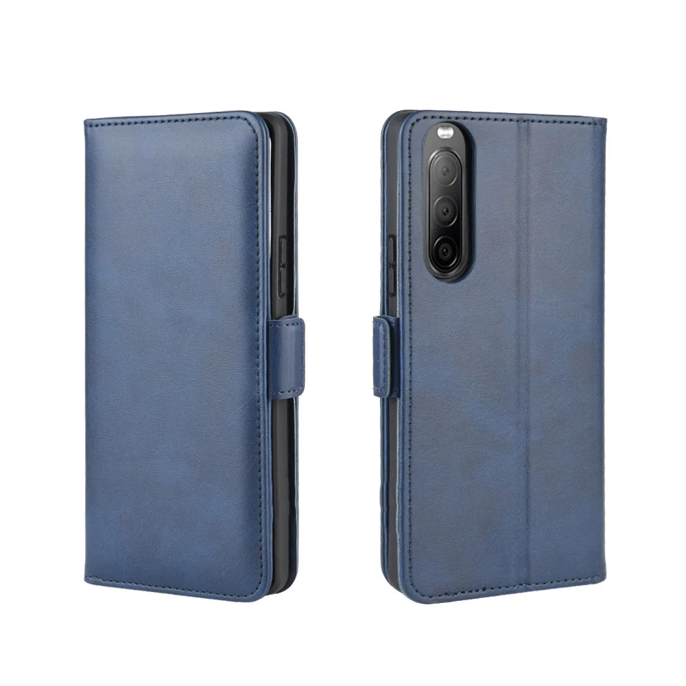 Case For Sony Xperia 10 II Leather Wallet Flip Cover Vintage Magnet Phone Case For Sony 10 II Coque image 5