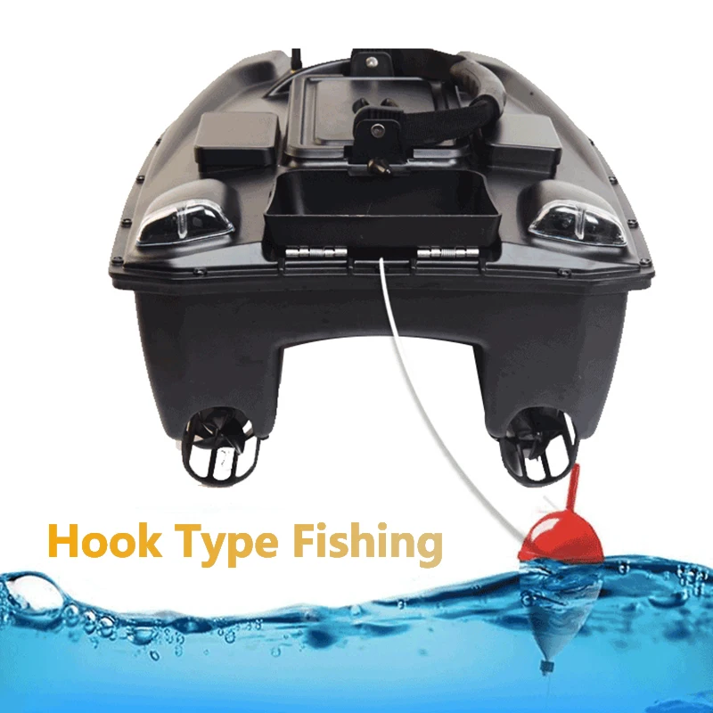 500M GPS Navigation RC Fishing Bait Boat 40 Spots Save Dual Silo 3KG Load LCD Screen Night Light 6H Duration Smart Return RC Toy