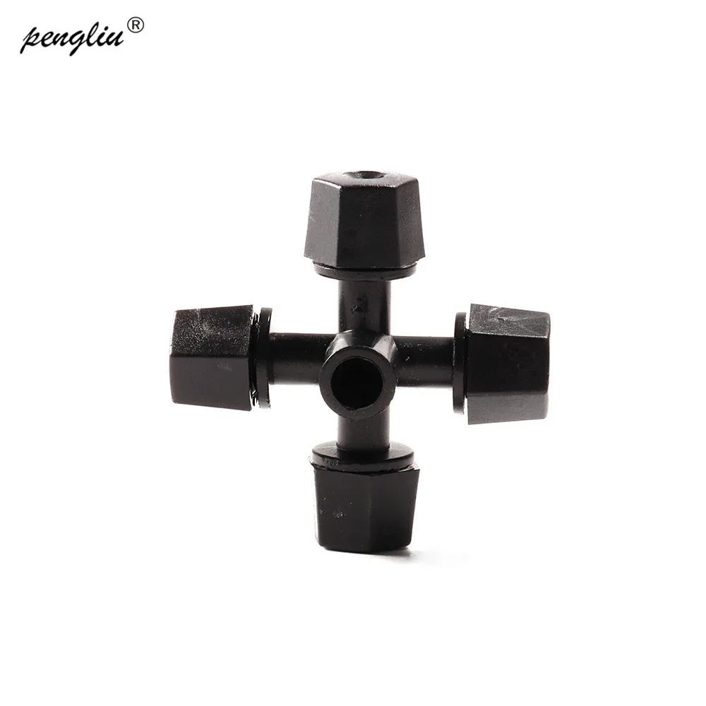 

10Pcs Four Spray Nozzle Outlet Cross Upside Down Gardening Irrigation Sprinklers Agricultural Water-Saving Supplies IT037