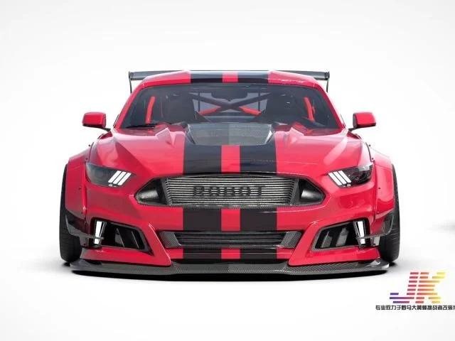 Applicable to 15-17 Ford Mustang Modified Second Generation Robot Wide Body Kit with Large Enclosure Cover and Tail Wing