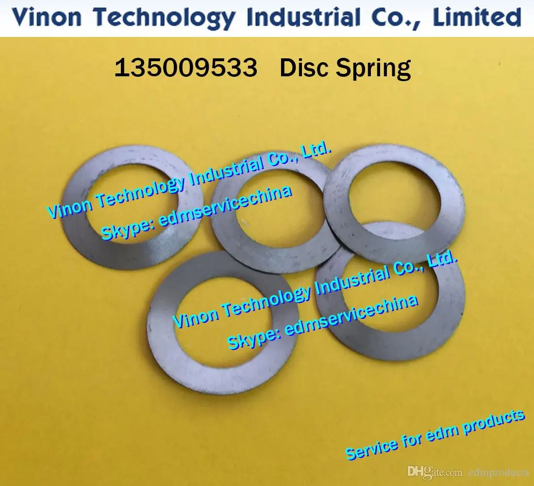 (10pcs) 135009533 edm Disc Spring (10pcs per set) Ø27.7xØ17.3x0.4mm for ROBOFIL 190,290,300,310 edm spare parts 100340805 CUP SP