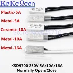 KSD9700 250 v 5A 10A 16 atemperature スイッチ熱制御 40 45 50 55 60 65 70 75 80 85 90 95 100 105 110 120 125 135 140 度