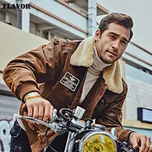 Men's Leather Bomber Jacket #6