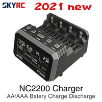 SKYRC NC2200 12V/2.0A 4 Slots AA AAA Battery Charger & Analyzer NiMH/NiCD Batteries Charger Discharge Turbo Fast Charge Refresh