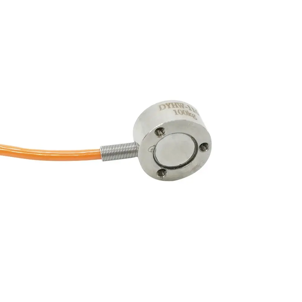 Imagem -06 - Sensor de Peso Pequeno para Compressão 10 20 30 50 100 200 300 500 1000 kg Ton Botão de Célula de Carga Pequena Sensor de Peso