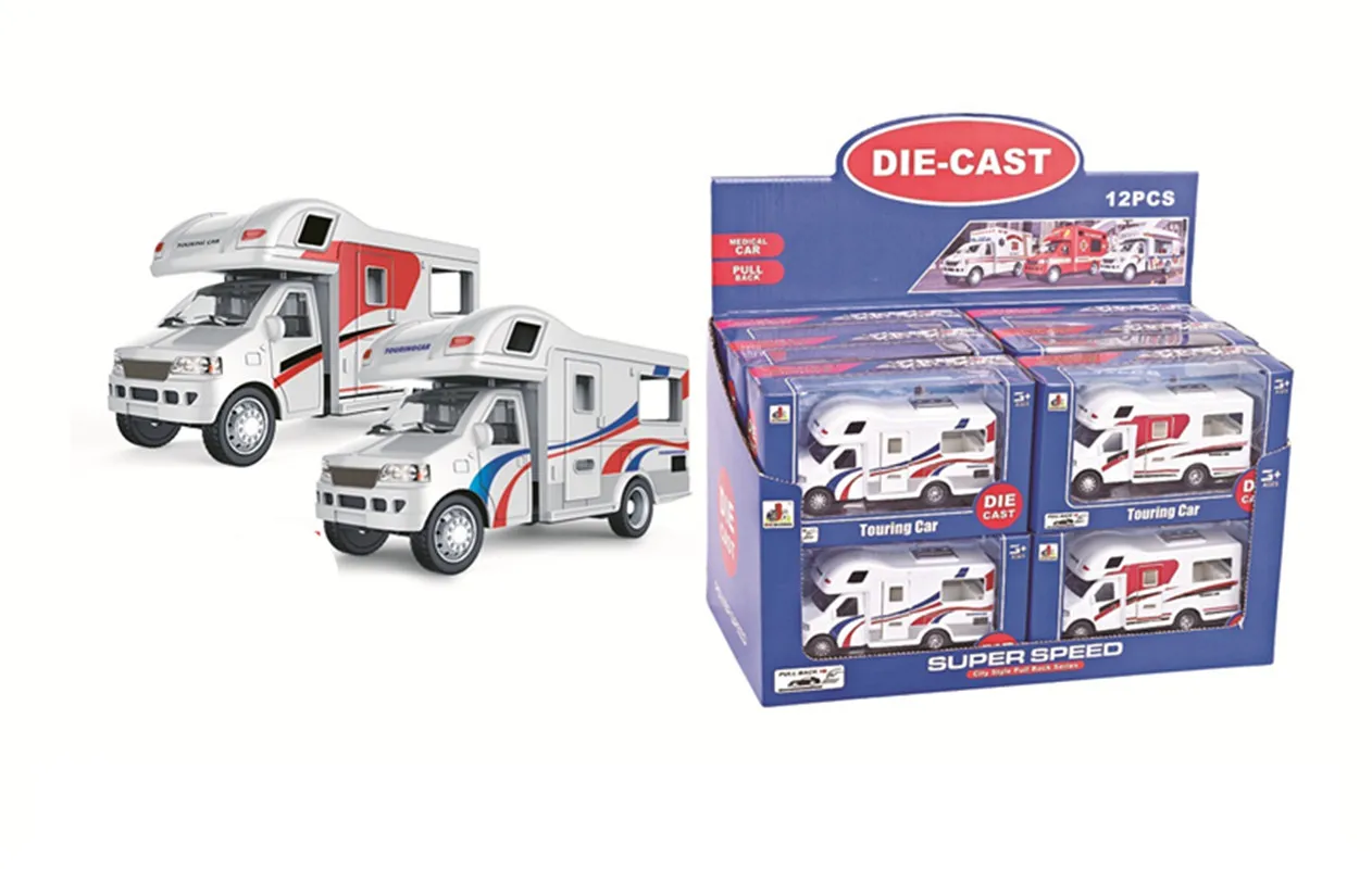 1:36 alloy pull back touring car model,high-simulation original package caravan gift,small car toy,free shipping