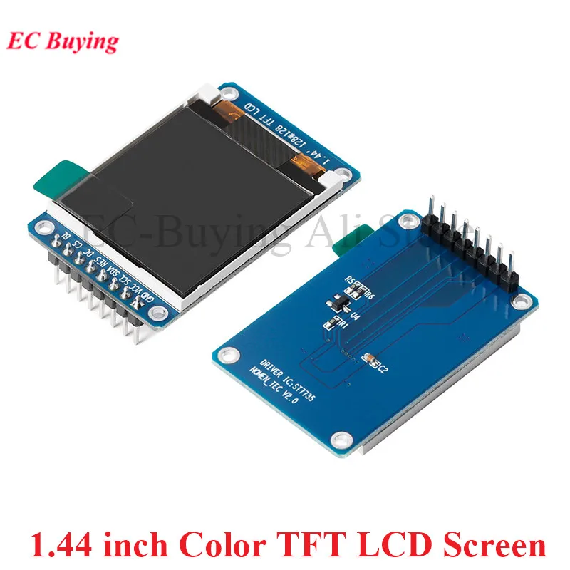 

1.44" 1.44 inch 128x128 SPI Full Color TFT HD IPS Screen LCD LED Display Module 128*128 ST7735 Controller 3.3V SPI Interface