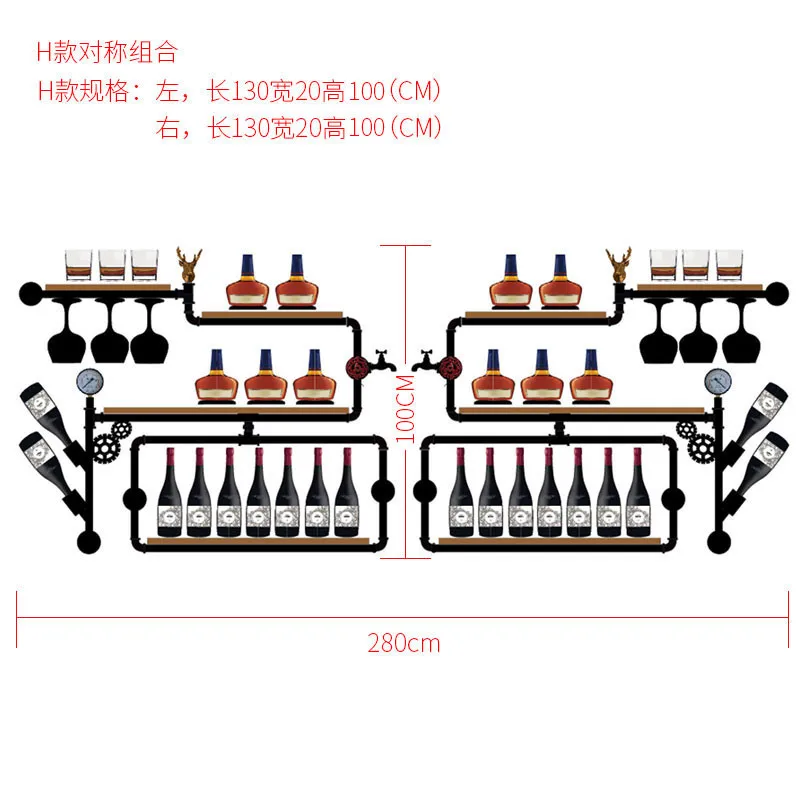 Minimalistischen Moderne Wein Lagerung Display Elegante Haus Decor Wein Rack Wein Flasche Display-ständer Rack Neue Design Regal CF