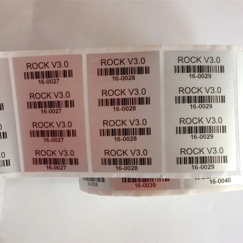1000pcs 36x15mm Custom Printing Barcode Labels Serial Number QR Code Water Oil Proof Packaging Sealing Stickers