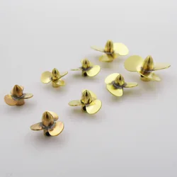 1PC 12mm 14mm 16mm 23mm Copper Propeller 3-Blades Mini Prop Left Right Hand for 2mm Shaft RC Boat Scale Marine Submarine