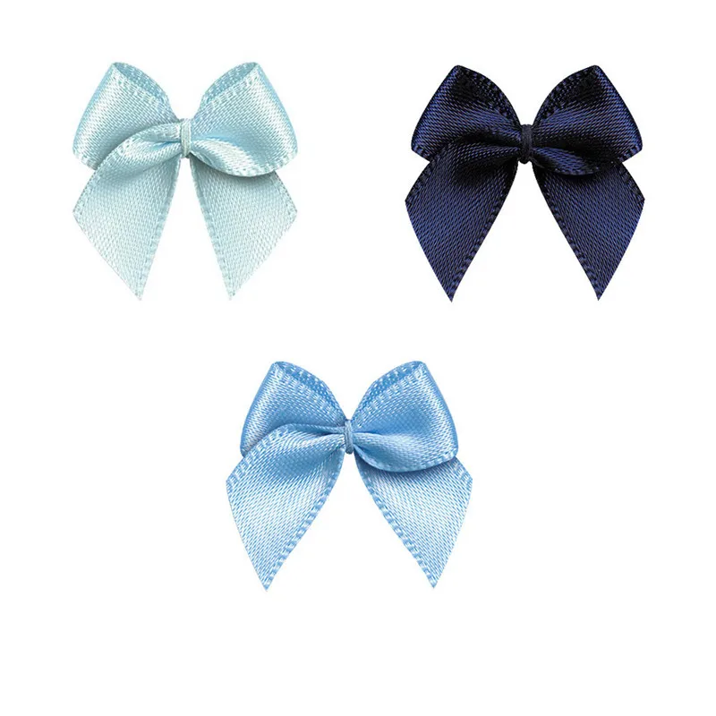 50 Stück rosa Satinband Schleifen Dekoration Schleifen für Bastelpakete kleine Schleife Geschenkverpackung Blume DIY Hochzeit Schleife Geburt 25 ± 3 mm – Detail 10