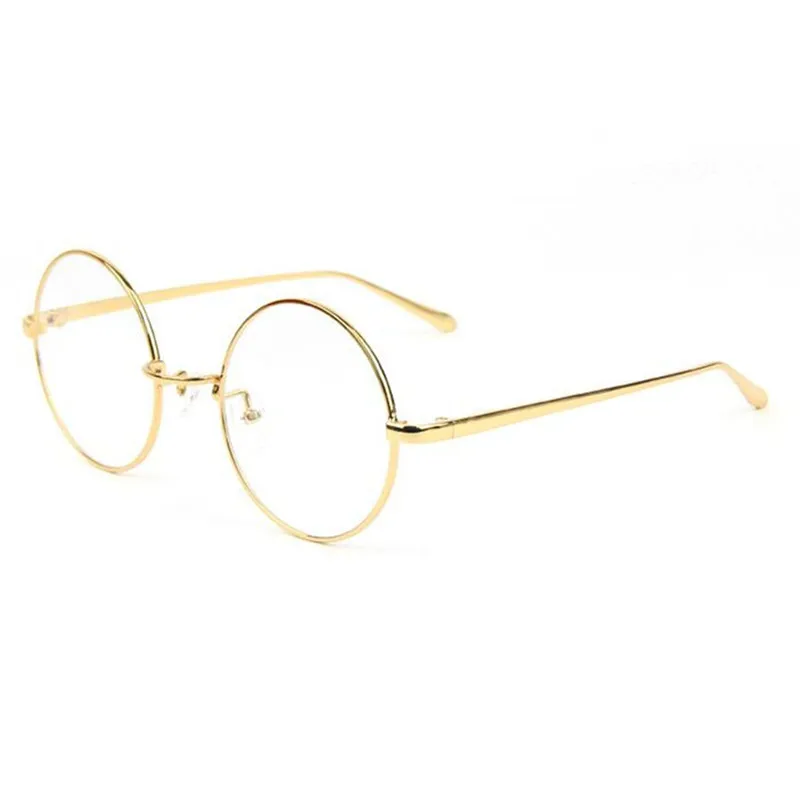 

Vintage Metal Eyeglass Frames 50mm Round Clear Lens Retro Full Rim Glasses Eyeglasses Eyewear Prescription glasses