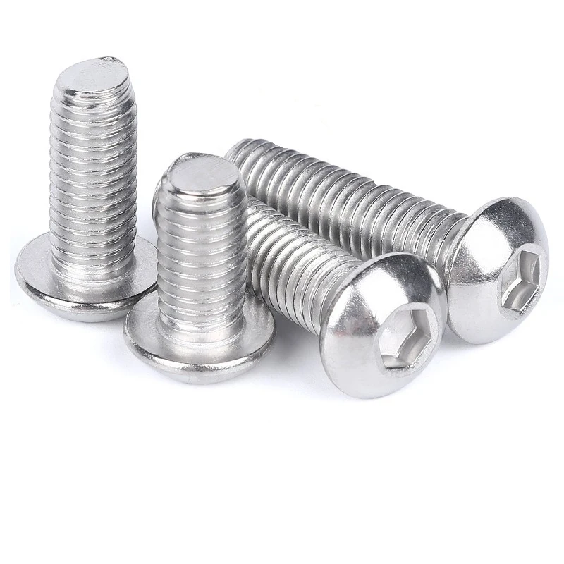 M5 A2-70 in acciaio inossidabile 12.9 grado esagono incassato pulsante a brugola vite a brugola 10 pz nuovo