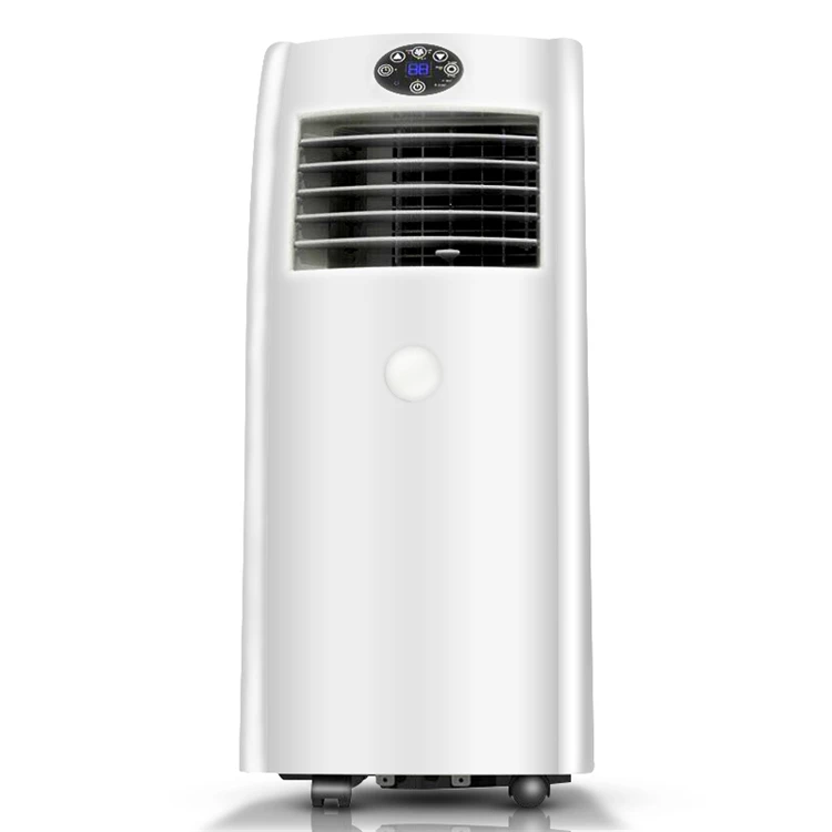 Condicionador de ar portátil refrigerando de potência de AC220-240V 50-60hz 990w, velocidade invariante de 1hp, tamanho 320*730*360mm btu 8500