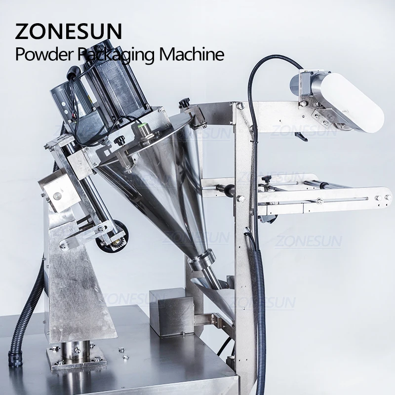 ZONESUN Automatic Pouch Filling Weighing Sealing Machine Coffee Pepper Powder Bag Augar Sachet multi-function Packaging Machine