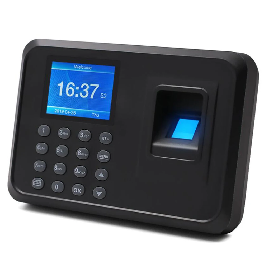 Biometric Fingerprint Time Attendance System Clock Recorder Office Time Clock Employee Recorder Device