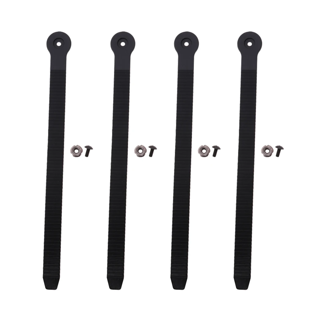 4 Pieces Replacement Ice Inline Roller Skate Shoes Strap Buckle with Screw Nut for Skating Shoes Boots Repair Rebuilding Tools image 2