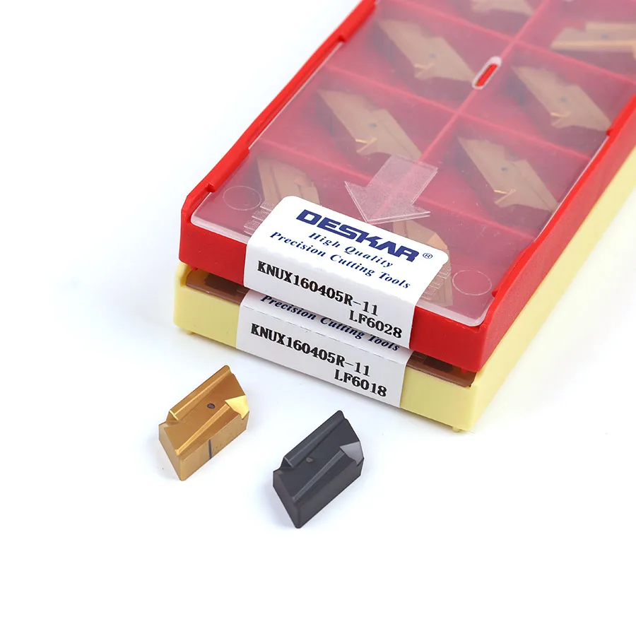 DESKAR KNUX160405R-11 LF6018 LF6028 fresa di alta qualità tornio CNC inserto in metallo duro lama per tornitura di utensili in acciaio inossidabile