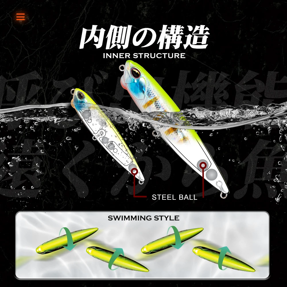 Hunthouse REALIS Señuelo Topwater lubina – Eficaz superficie - imagen 3