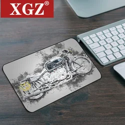 XGZ 오토바이 마우스 패드, 부드러운 고무 미끄럼 방지 직사각형 노트북 컴퓨터, 22x18cm 게이머 테이블 마우스 패드
