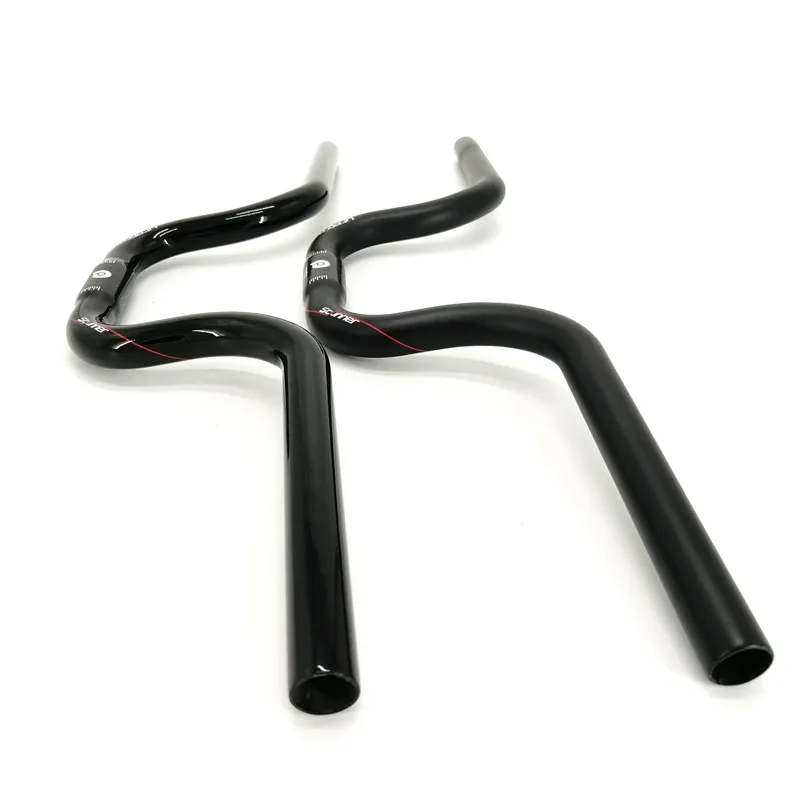 Litepro Ultralight Carbon Fiber Swallow-shaped Handlebar 25.4mm 580mm 540mm For Brompton Folding Bike Handlebar