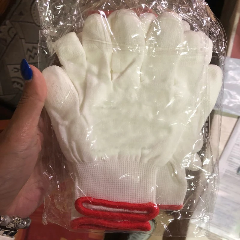 NMSAFETY 24Pcs/12Pairs Anti Static ESD Safety Glove with Knitted Nylon Dipping PU Finger Universal Glove