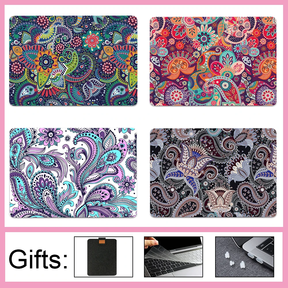 Sanmubaba 2020 13 Case For Macbook Pro M1 A2338 A2337 Paisley Floral Laptop Cover For Macbook Air 12 13 15 16 A2289 A2251 A1989