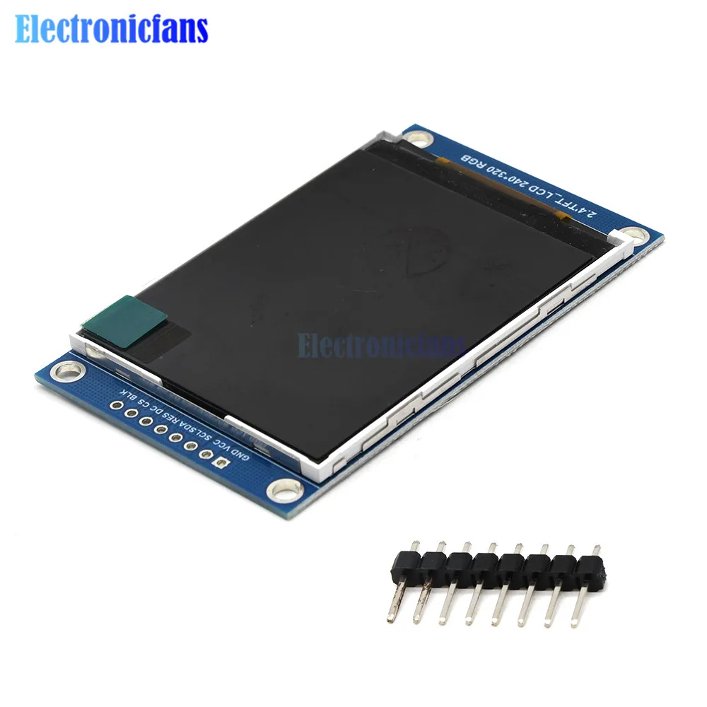 Imagem -03 - Display Lcd Tft de Tela Colorida Unidades sem Painel de Toque Bits 240x320 Ili9341 Driver Spi Módulo de Porta Serial 2.