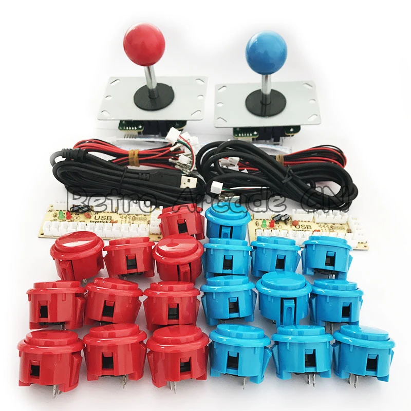 Zero Delay Encoder Control Board Arcade Parts Diy Kit Mame Game jostick arcade Copy Sanwa Push Button 2.8mm Cable USB To PC