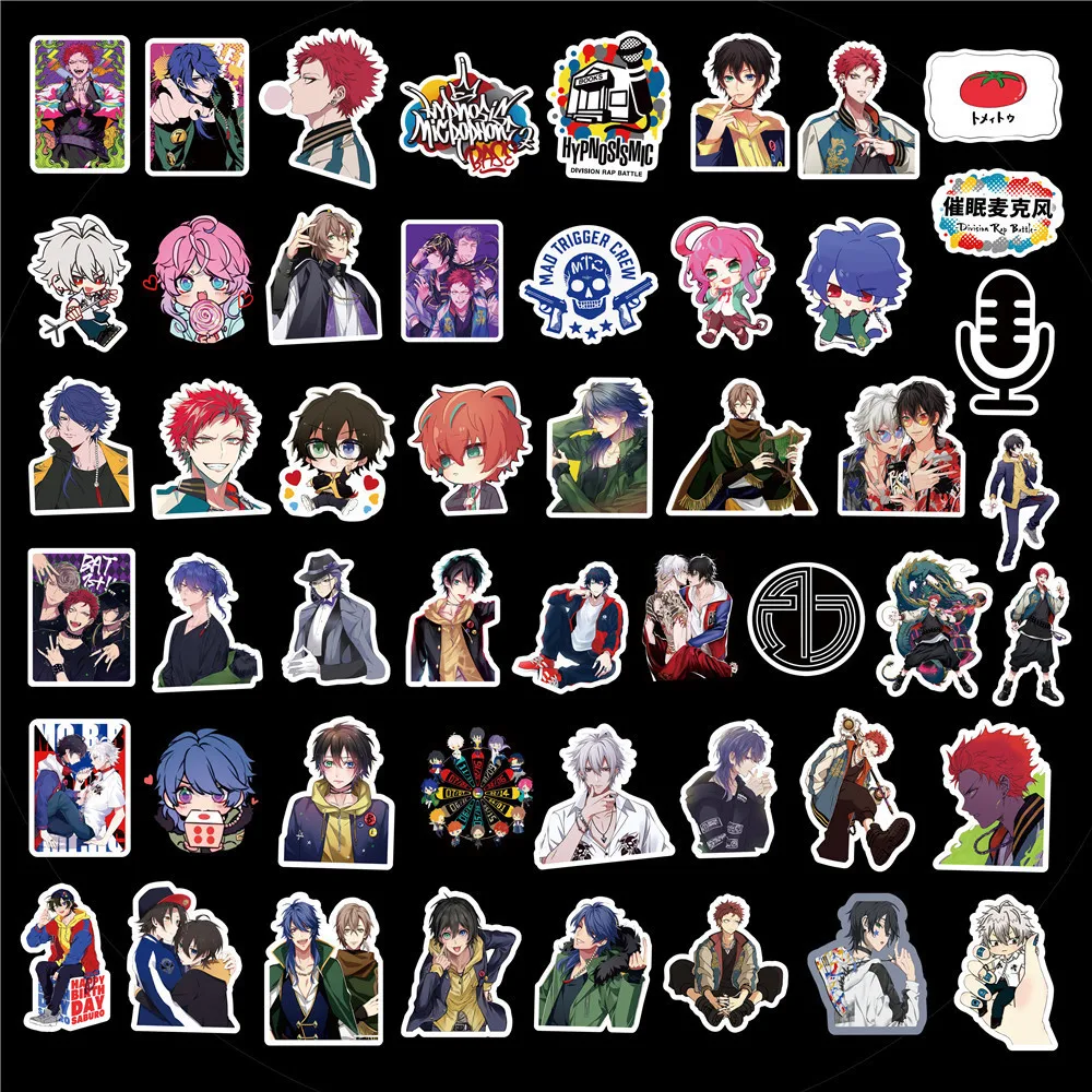 10/30/50PCS Hynosis Mic Hypnosis Microphone Graffiti Sticker Luggage Compartment Refrigerator NotebookWaterproofStickerWholesale