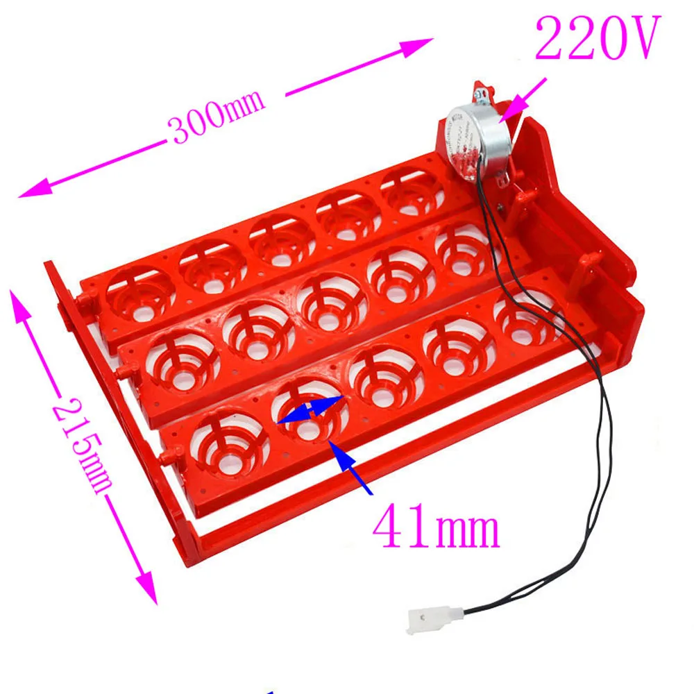 15 Eggs Incubator Egg Tray Automatic Incubator Egg Tray Automatically Turn The Eggs 3 * 5 Holes Poultry Incubation Equipment