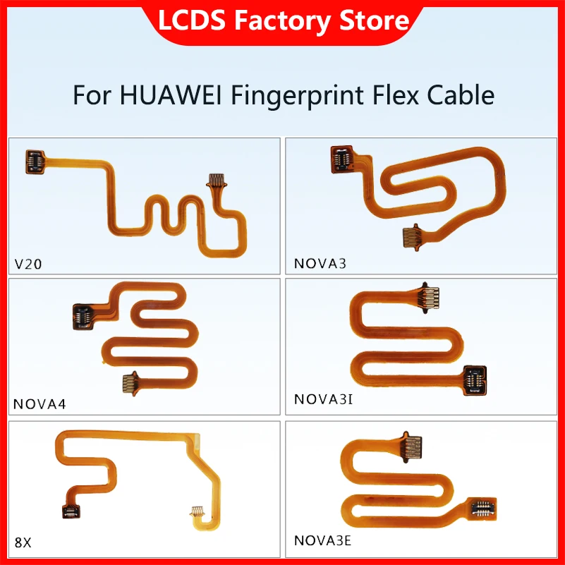 

AAA Fingerprint Flex Cable For HUAWEI Honor 8x Honor V20 Nova3 nova 3i nova4 nova 3e Fingerprint Sensor