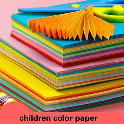 A4 180g Color Paper Multicolor Handmade Origami Paper Thick Cardboard Children DIY Handmade Paper Wrapping Gift Craft Scrapbook