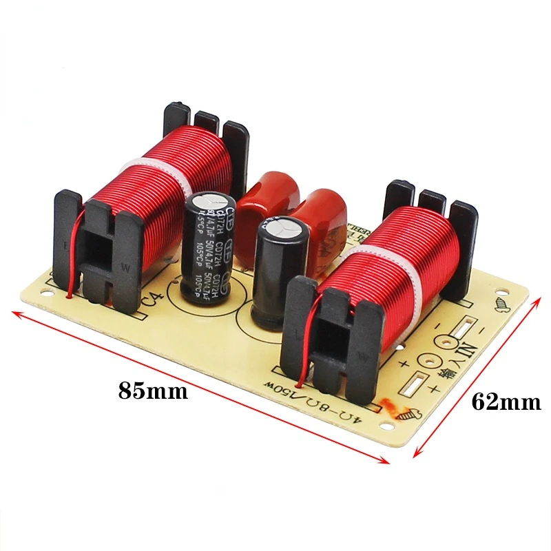 SPTAMIA 트레블 미드레인지 베이스 오디오 스피커 주파수, 3 웨이 크로스오버 분할기 필터, DIY 홈 시어터 오디오 박스 수정, 150W