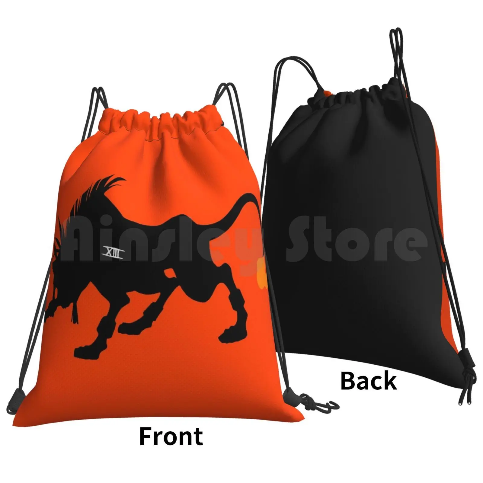 Final Fantasy Vii-Red Xiii Backpack Drawstring Bags Gym Bag Waterproof Final Fantasy Vii 7 Squaresoft Square Square Enix