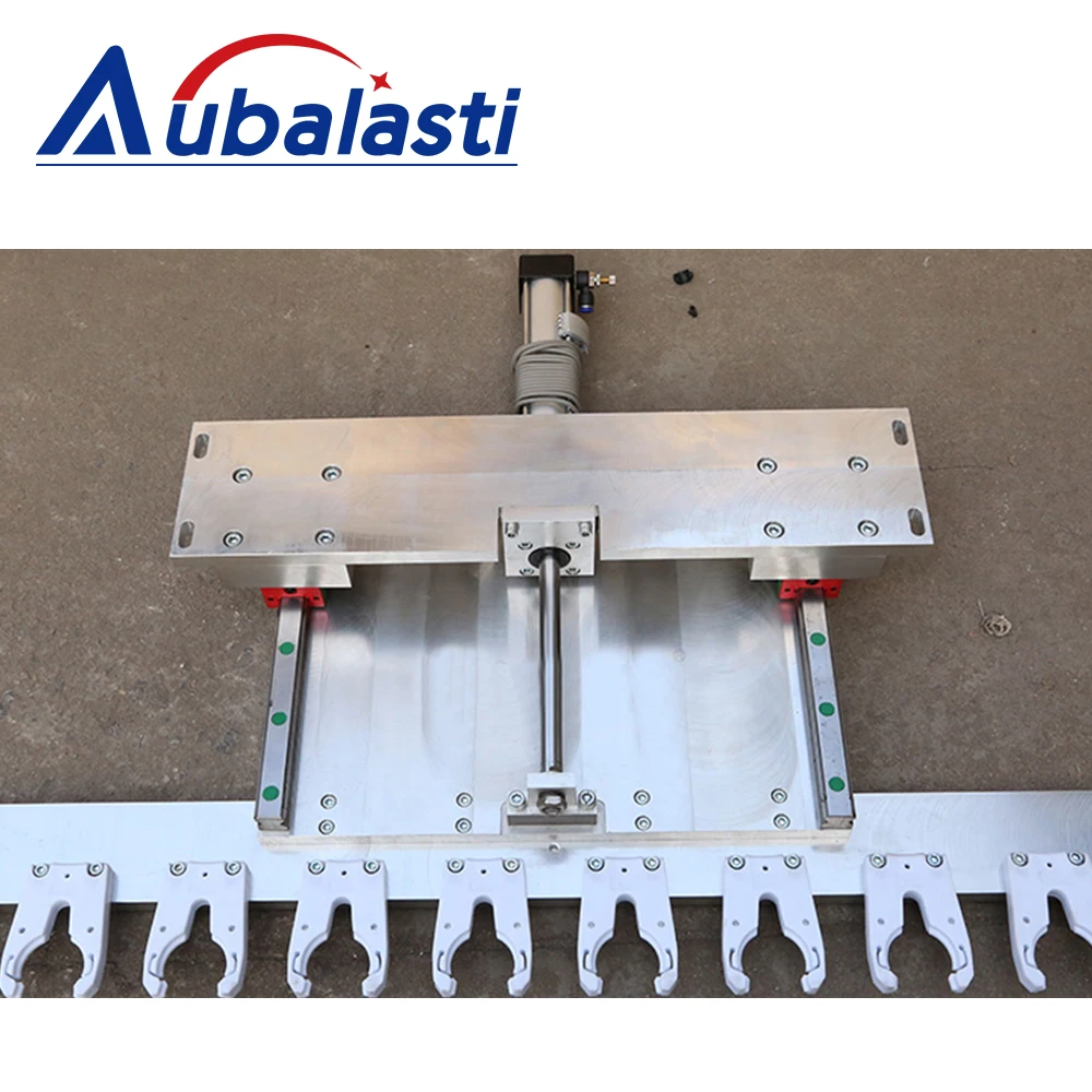 Aubalasti Engraving Machine Tool ISO30 Straight Tool Change With Cylinder CNC Router Spindle Tool Holder 8-16Stations
