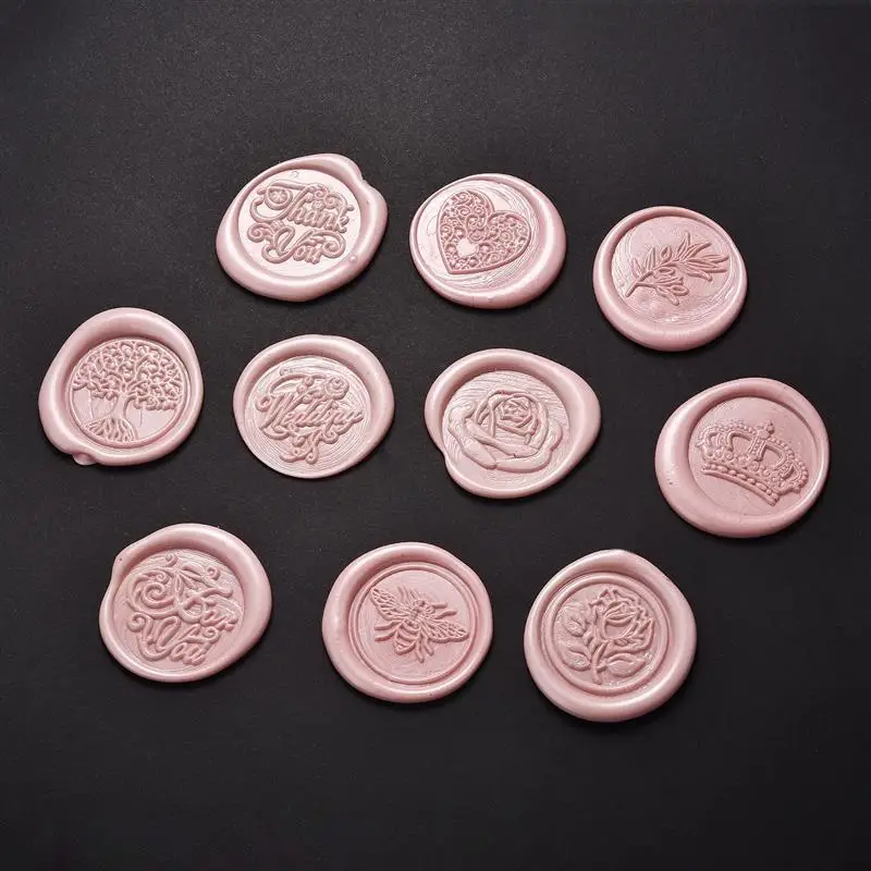 Tree Pattern Wax Seal Stamps Retro Happy Birthday Antique Wooden Sealing Scrapbooking Sollos stempel Craft Wedding Decorative